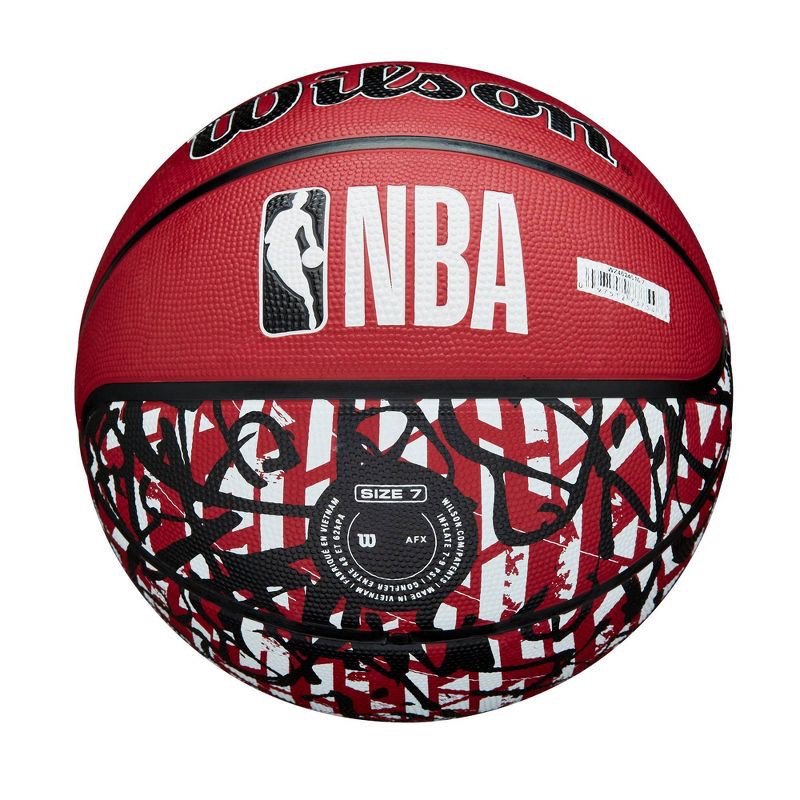 slide 6 of 7, NBA Miami Heat Graffiti Basketball: Composite Shell, 27.5" Size, 1 ct