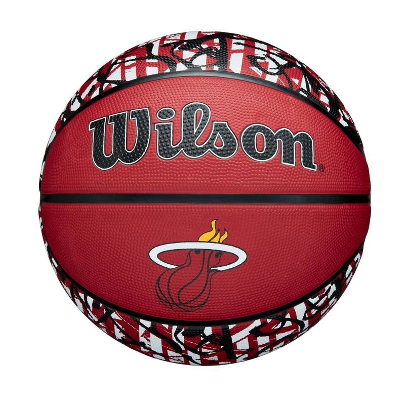slide 1 of 7, NBA Miami Heat Graffiti Basketball: Composite Shell, 27.5" Size, 1 ct
