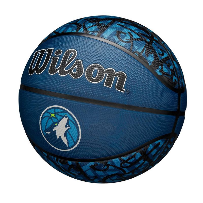 slide 3 of 7, NBA Minnesota Timberwolves Graffiti Basketball: Composite Shell, 27.5" Size, 1 ct