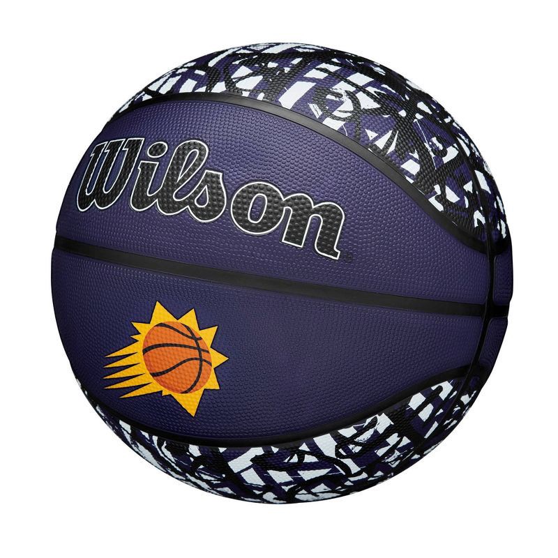 slide 3 of 7, NBA Phoenix Suns Graffiti Basketball: Composite Shell, 27.5" Size, All Ages, 1 ct