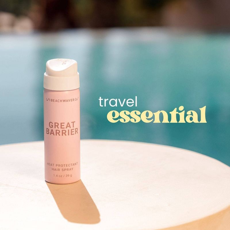 slide 5 of 8, BEACHWAVER Co. Great Barrier Heat Protectant Hair Spray - Travel Size - 1.4oz, 1.4 oz