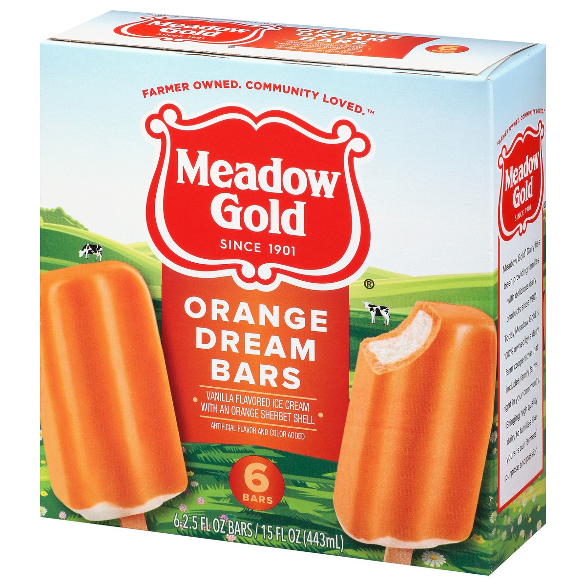 slide 9 of 9, Meadow Gold Orange Dream Bars 6 - 2.5 fl oz Bars, 6 ct