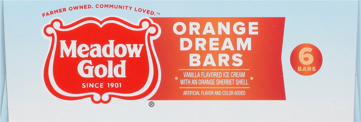 slide 4 of 9, Meadow Gold Orange Dream Bars 6 - 2.5 fl oz Bars, 6 ct