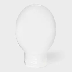 Squeeze Bottle - 3oz - White - Dealworthy™: Canister Lid, Travel Toiletry Container, Solid Pattern, TSA Compliant