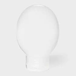 Squeeze Bottle - 3oz - White - Dealworthy™: Canister Lid, Travel Toiletry Container, Solid Pattern, TSA Compliant