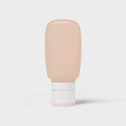 Silicone Squeeze Bottle - 3oz - Pink - up&up™: Canister Lid, Solid Pattern, Travel Toiletry Container