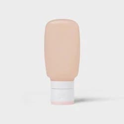 Silicone Squeeze Bottle - 3oz - Pink - up&up™: Canister Lid, Solid Pattern, Travel Toiletry Container