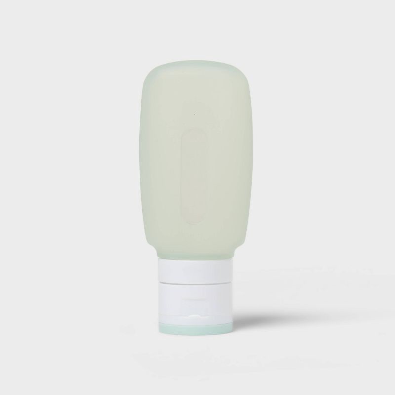 slide 1 of 4, Silicone Squeeze Bottle - 3oz - Green - up&up™, 3 oz