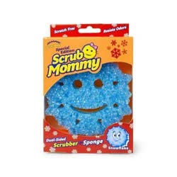 Scrub Daddy Special Edition Scrub Mommy Dual-Sided Scrubber + Sponge - Snowflake