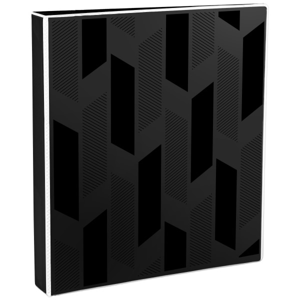 slide 1 of 1, Avery Dual Effect Heavy-Duty 3 Ring Binder, 1'' Slant Rings, Black, 1 ct