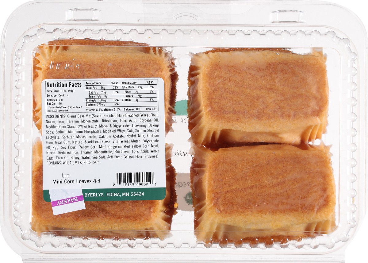 slide 4 of 9, Lunds & Byerlys Corn Loaves Mini 4 ea, 4 ct