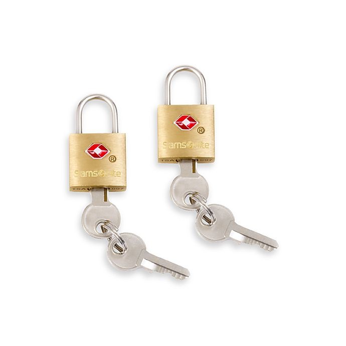 slide 1 of 1, Samsonite Brass Locks, 2 ct