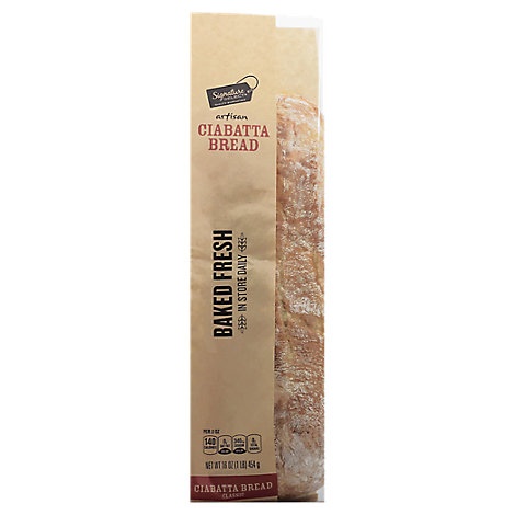 slide 1 of 1, Signature Select Loaf Ciabatta Classic, 16 oz