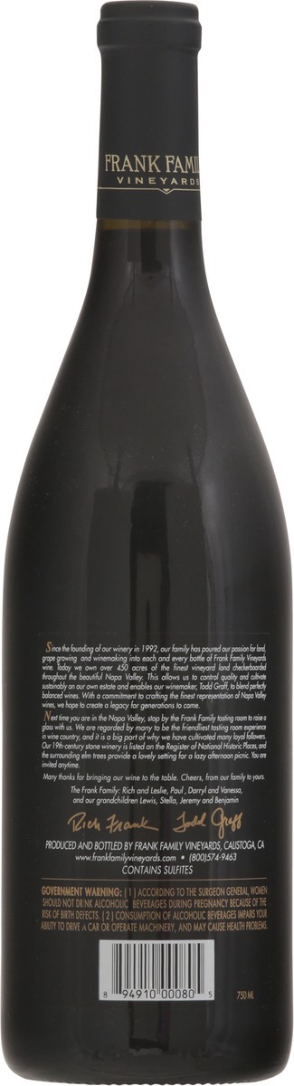 slide 10 of 11, Frank Family Carneros Pinot Noir, 750 ml