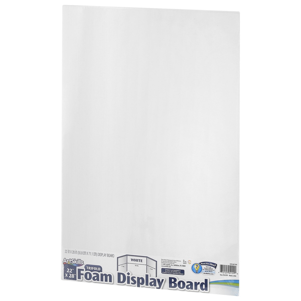 slide 2 of 8, ArtSkills White Trifold Foam Display Board, 1 ct