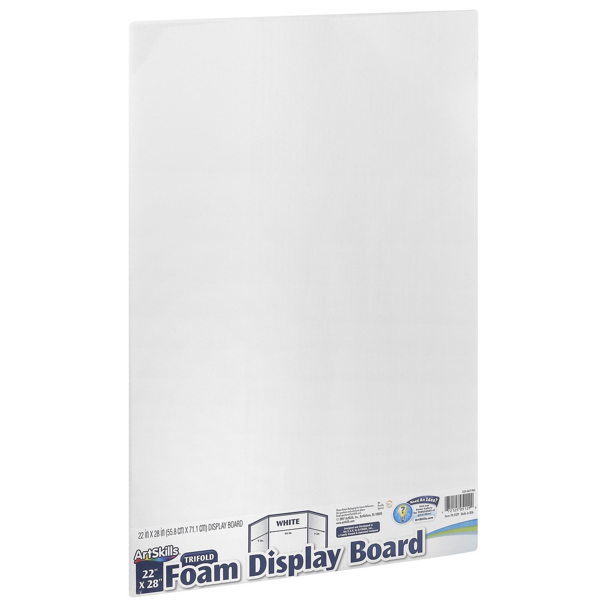 slide 8 of 8, ArtSkills White Trifold Foam Display Board, 1 ct