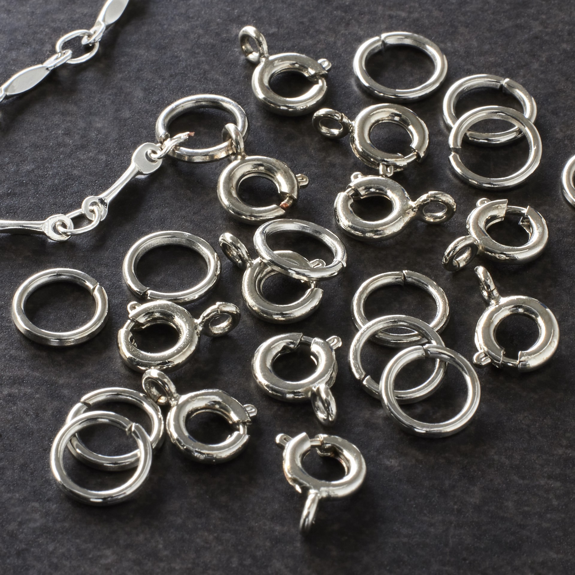 slide 2 of 2, 7mm Spring Ring Clasps, 36ct. By Bead Landing, 7mm