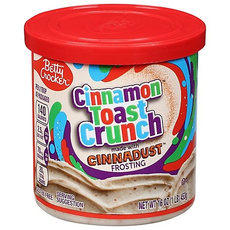 slide 1 of 1, Betty Crocker Cinnamon Toast Crunch Cinnadust Frosting - 16 Oz, 16 oz