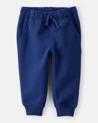 Carter's Carters Baby Boy Solid Fleece Cotton Jogger - Navy Blue 18M