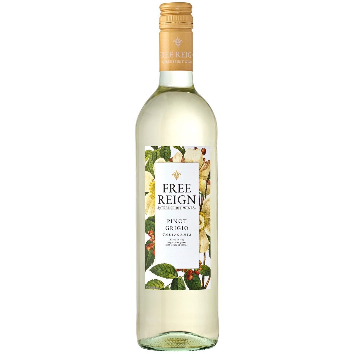 slide 1 of 5, Free Reign Pinot Grigio White Wine 750ml, 750 ml