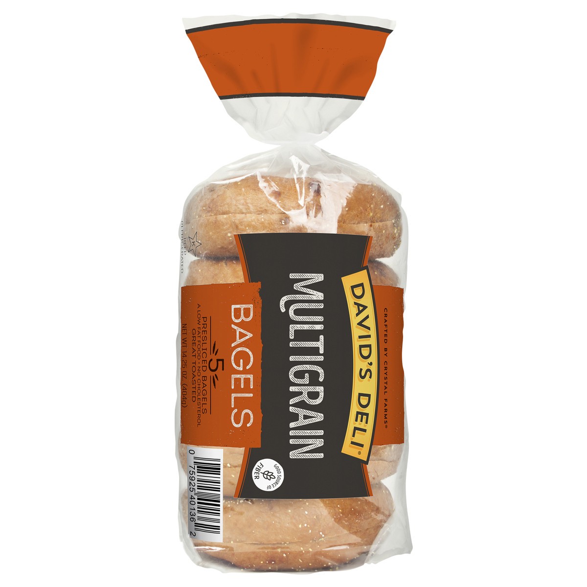 slide 1 of 4, David's Deli Multi Grain Bagels, 5 Ct, 5 ct