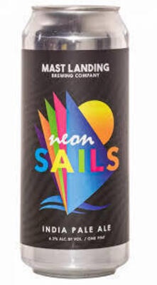 slide 1 of 1, Mast Landing Brewing Company Neon Sails IPA, Single, 4 ct; 16 fl oz