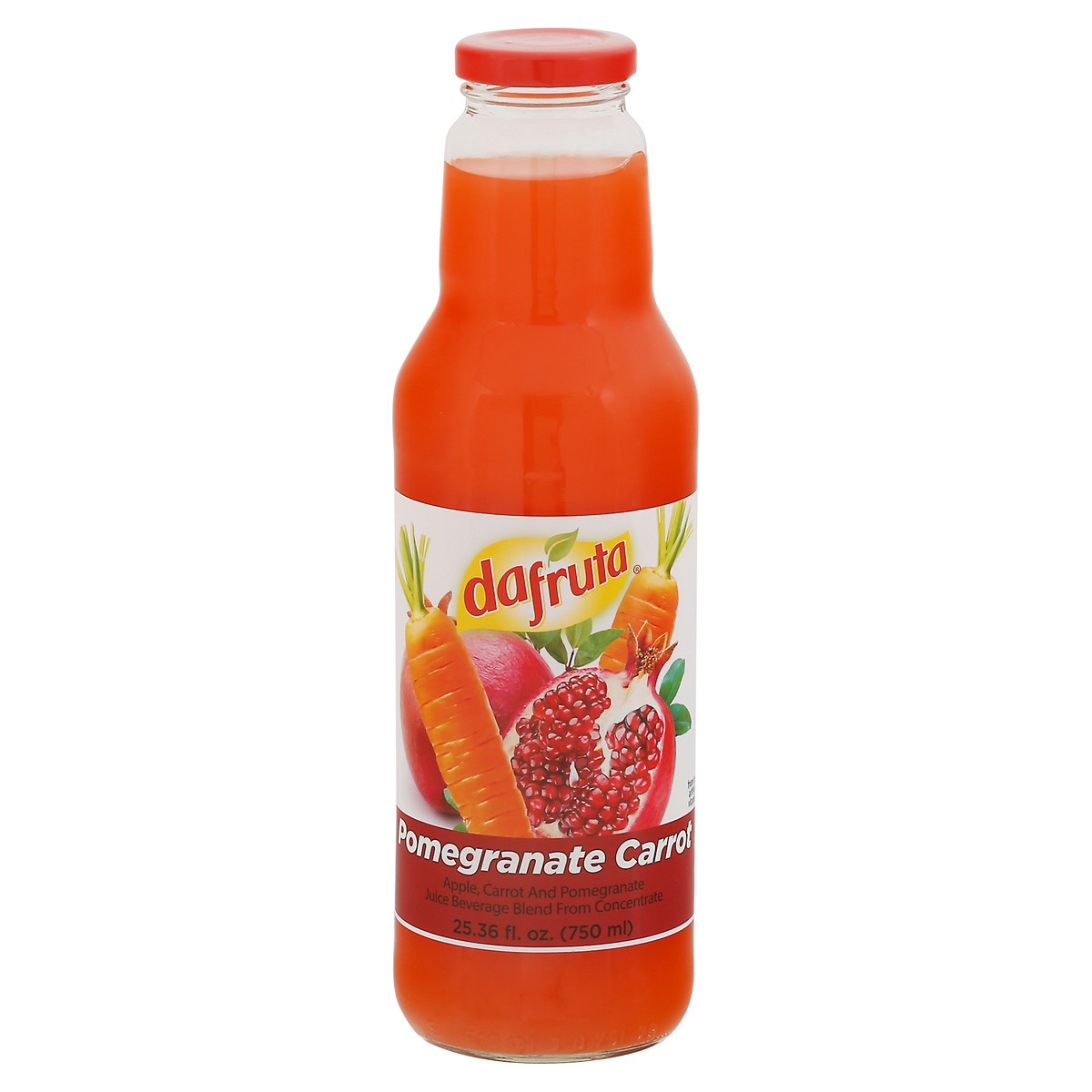 slide 1 of 14, Dafruta Juice Carrot Pomegranate, 750 m