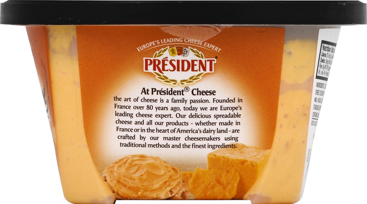 slide 7 of 8, President Pub Cheese Sharp Cheddar Cheese Spread - 8oz, 8 oz