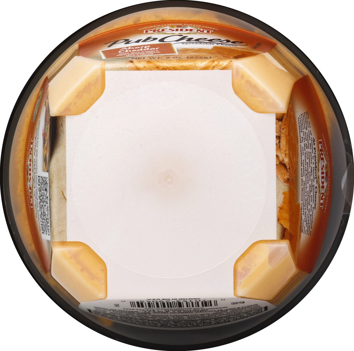 slide 8 of 8, President Pub Cheese Sharp Cheddar Cheese Spread - 8oz, 8 oz