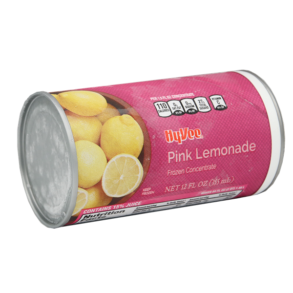 slide 1 of 1, Hy-Vee Pink Lemonade Juice Drink Frozen Concentrate, 12 oz