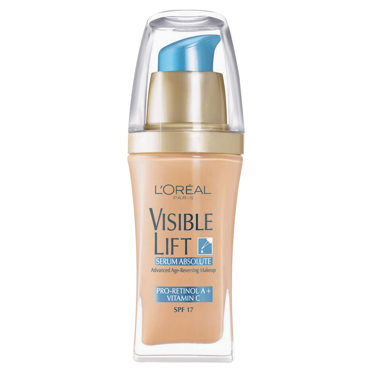 slide 1 of 7, L'Oréal L'Oreal Paris Visible Lift Serum Absolute Age-Reversing Lightweight Foundation Makeup with SPF 17 - 146 Nude Beige - 1 fl oz, 1 fl oz