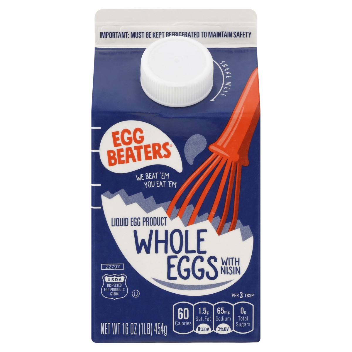 slide 1 of 10, Egg Beaters Whole Eggs, with Nisin, 16 oz