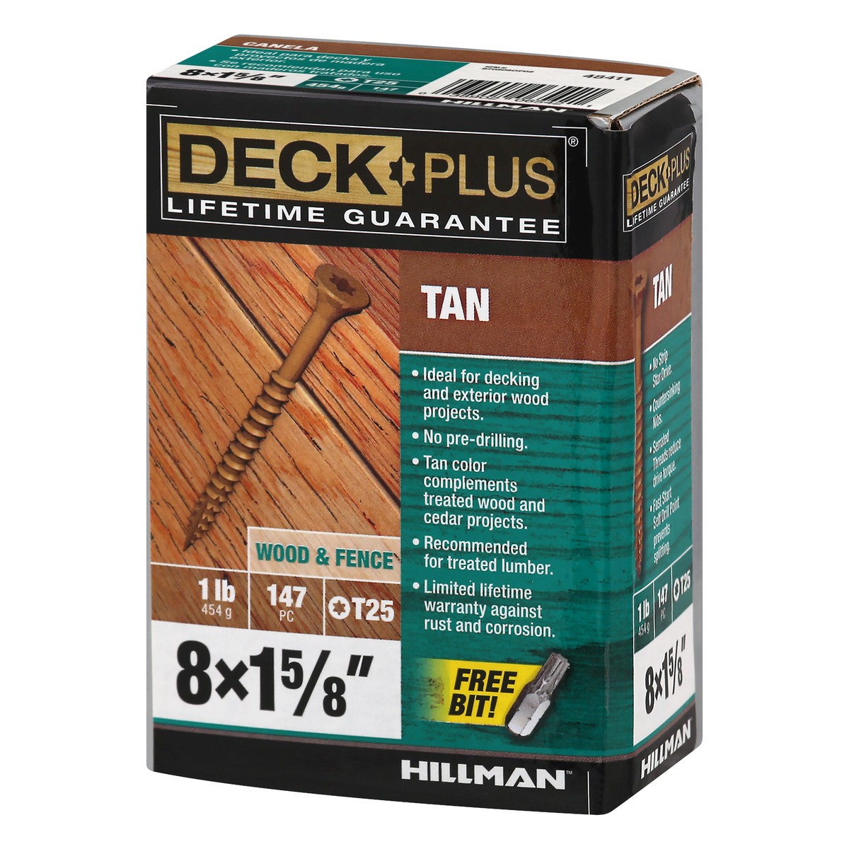 slide 3 of 10, Deck Plus Wood & Fence Tan Screws 147 ea, 1 ct