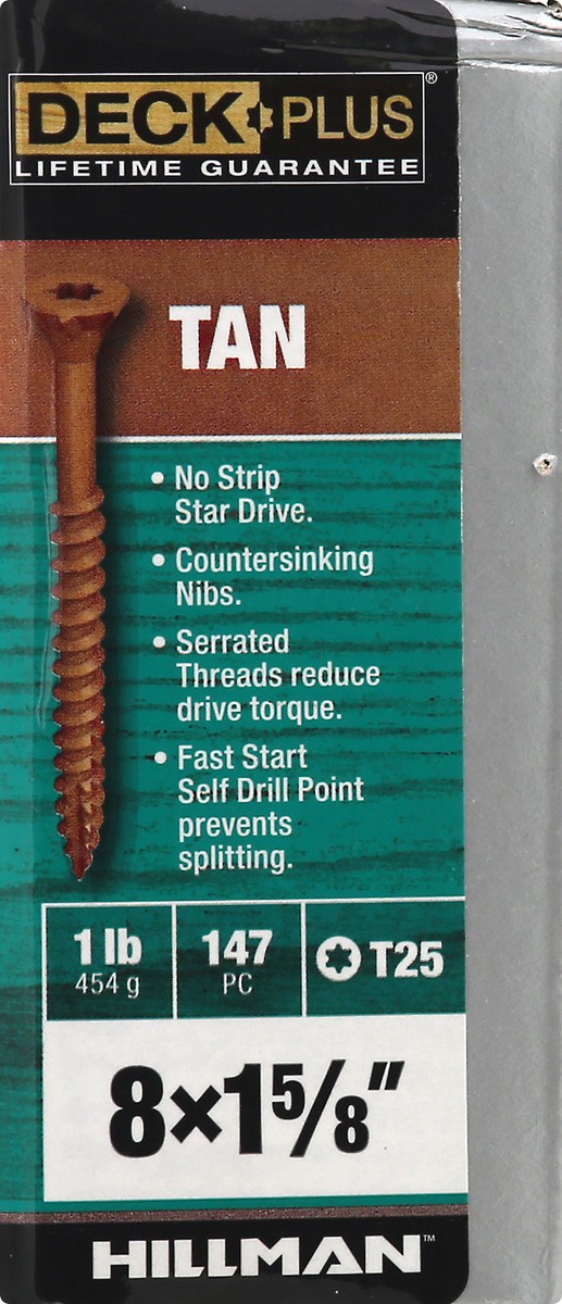 slide 2 of 10, Deck Plus Wood & Fence Tan Screws 147 ea, 1 ct