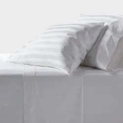 King 800 Thread Count Hotel Collection Sheet Set Damask White Hem - Threshold™