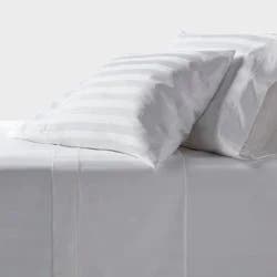 Queen 800 Thread Count Hotel Collection Sheet Set Damask White Hem - Threshold™
