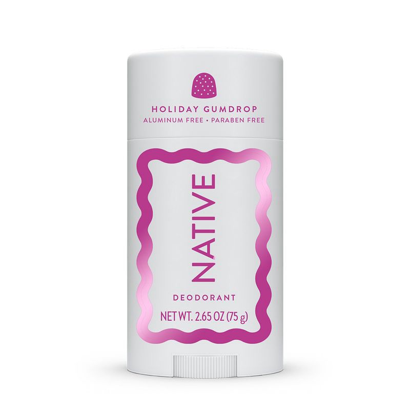 slide 7 of 8, Native Limited Edition Aluminum Free Deodorant - Holiday Gumdrop - 2.65oz, 2.65 oz