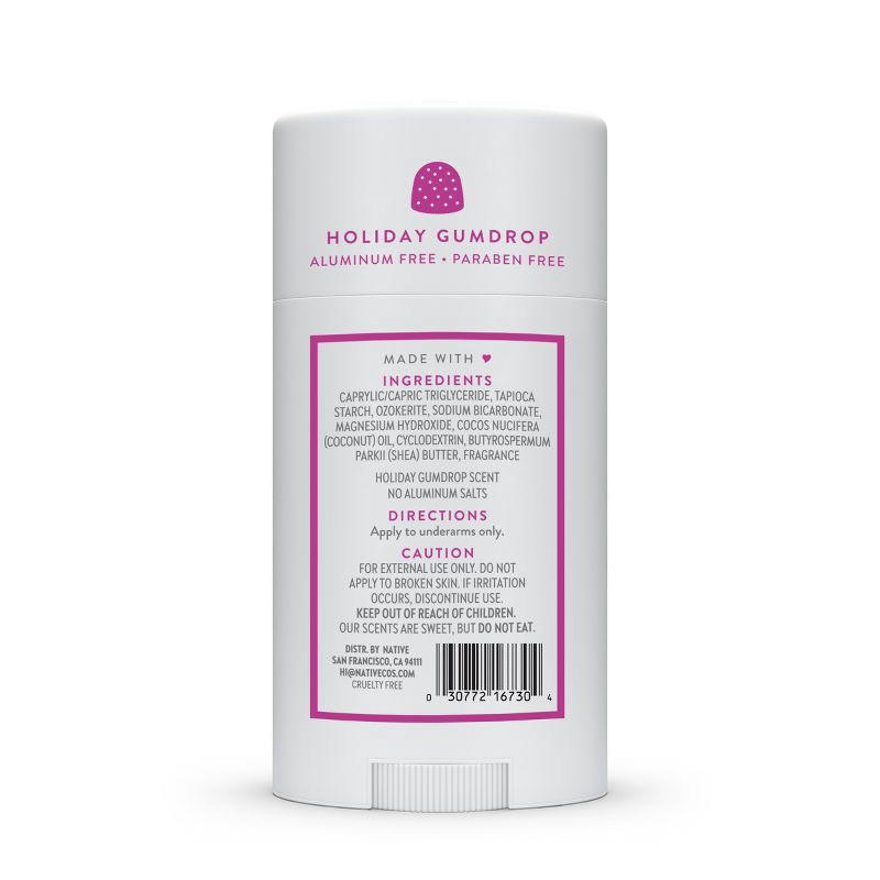slide 8 of 8, Native Limited Edition Aluminum Free Deodorant - Holiday Gumdrop - 2.65oz, 2.65 oz