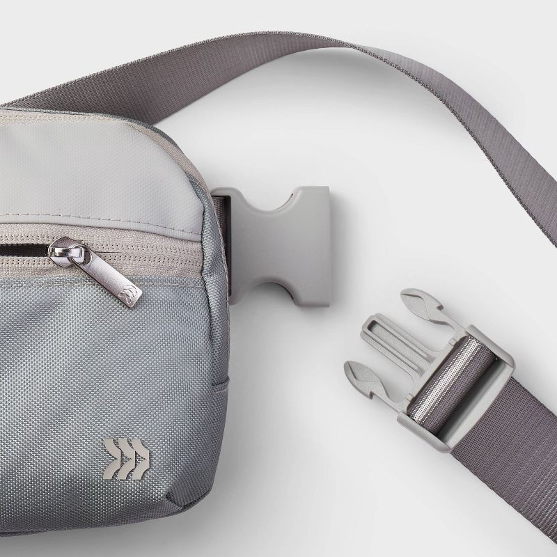 slide 4 of 4, Belt Fanny Pack Gray - All In Motion™: Adjustable Strap, Solid Pattern, 1 ct