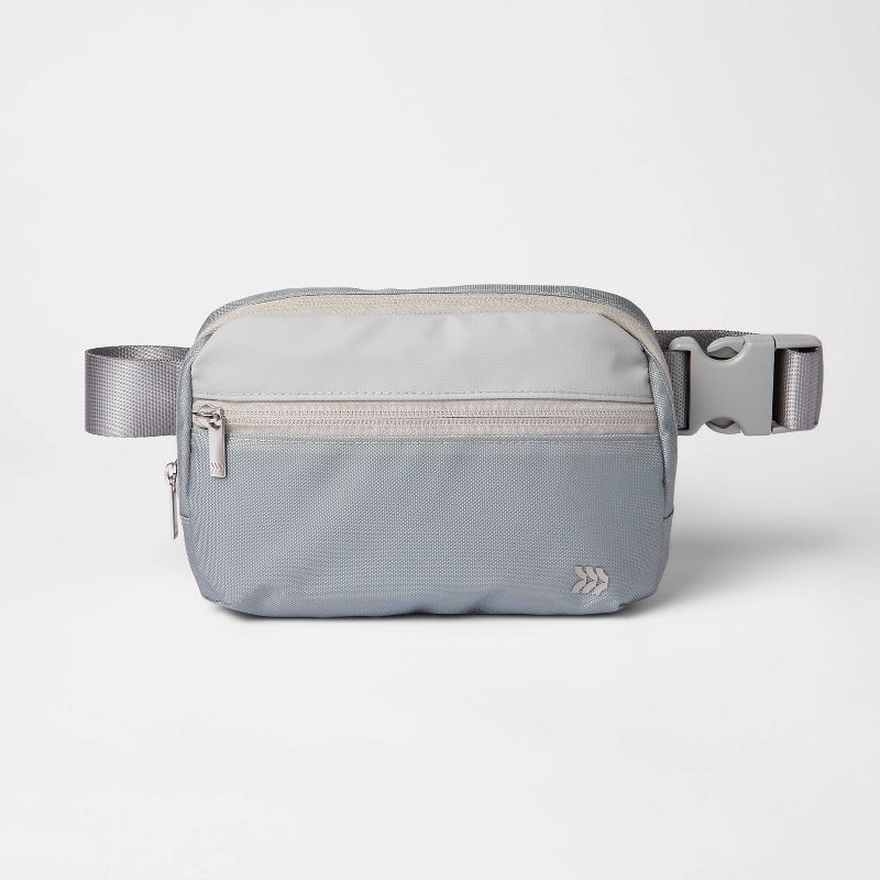 slide 1 of 4, Belt Fanny Pack Gray - All In Motion™: Adjustable Strap, Solid Pattern, 1 ct