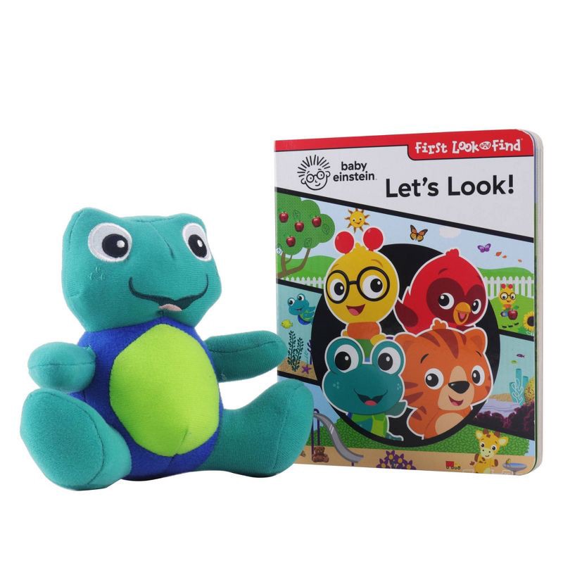 slide 3 of 9, Baby Einstein First Look and Find Neptune Turtle - Book Box and Plush Set (Board Book), 1 ct