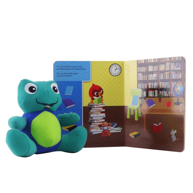 slide 4 of 9, Baby Einstein First Look and Find Neptune Turtle - Book Box and Plush Set (Board Book), 1 ct