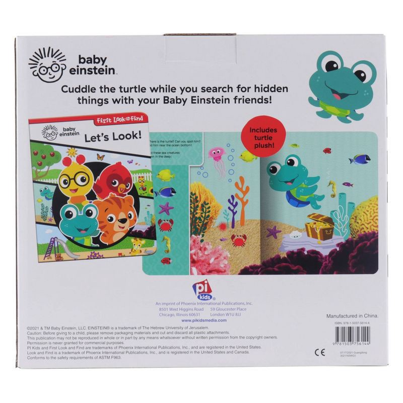 slide 9 of 9, Baby Einstein First Look and Find Neptune Turtle - Book Box and Plush Set (Board Book), 1 ct
