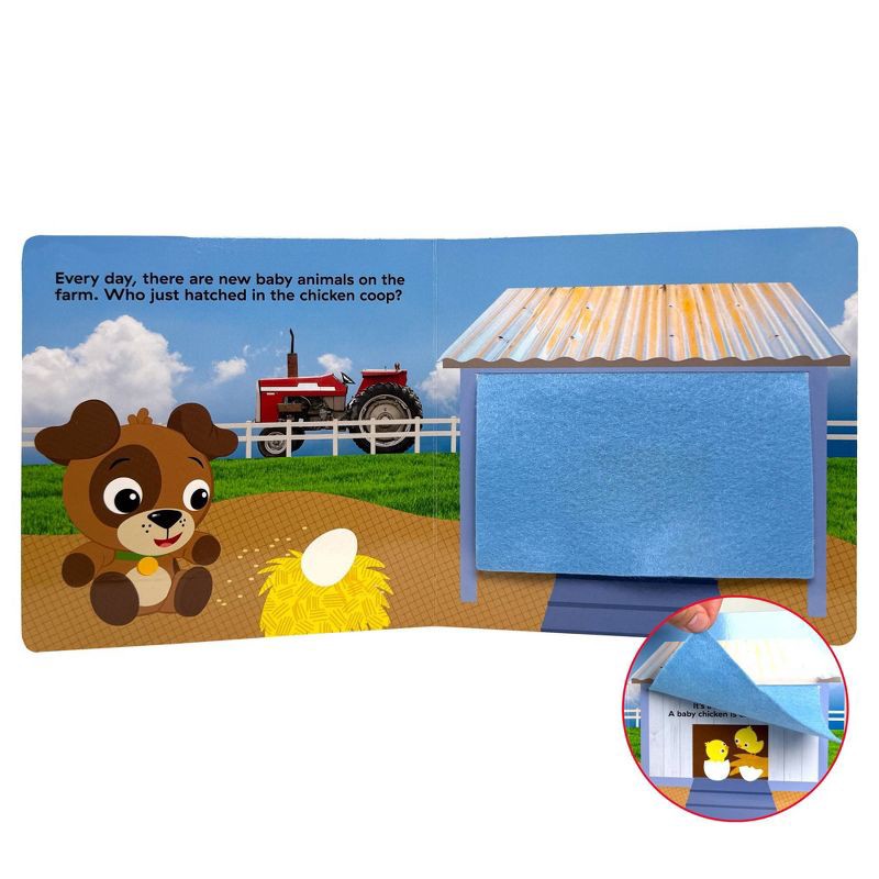 slide 5 of 5, Baby Einstein Discover a Farm Felt Flaps (Board Book), 1 ct