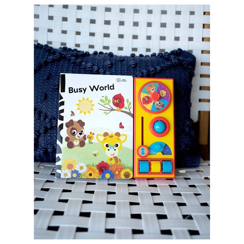 slide 8 of 9, Baby Einstein Busy World - Busy Box - A First Step into STEM (Board Book), 1 ct