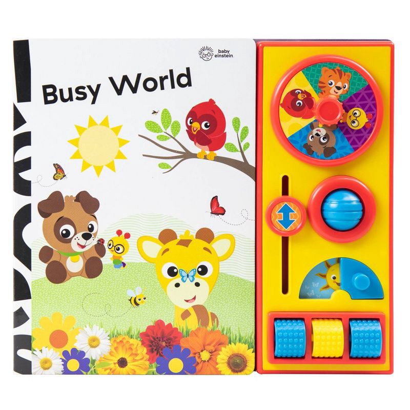 slide 1 of 9, Baby Einstein Busy World - Busy Box - A First Step into STEM (Board Book), 1 ct