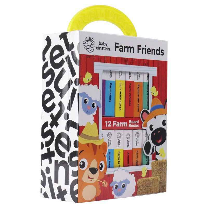 slide 4 of 19, Baby Einstein Farm Animals My First Library 12 Book Set (Board Book), 1 ct
