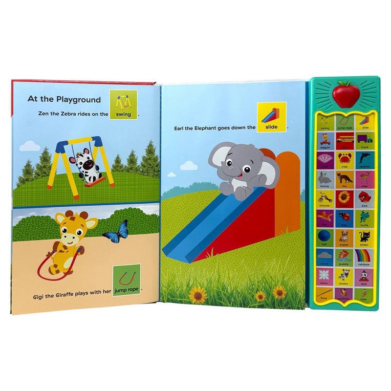 slide 2 of 5, Baby Einstein First Words Everywhere! 30 Button Animal Sound Book, 1 ct