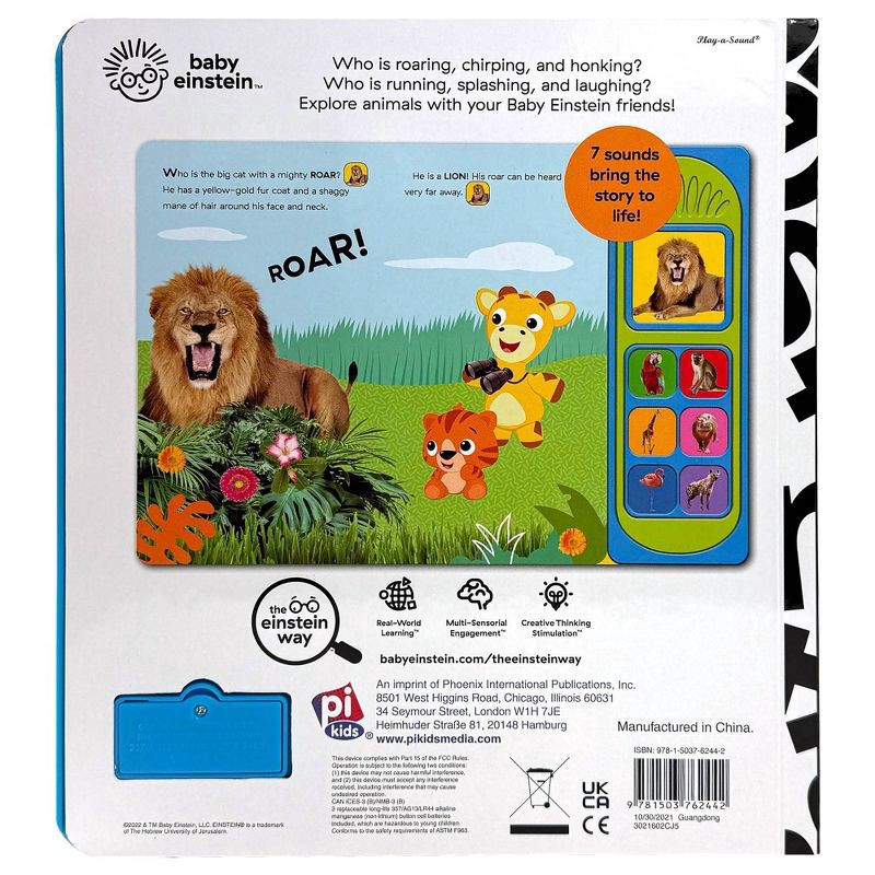 slide 2 of 5, Baby Einstein Animal Sound Safari Book (Board Book), 1 ct