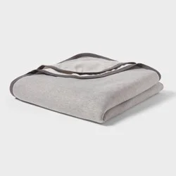 Twin/Twin XL Sweatshirt Blanket Dark Gray - Room Essentials™